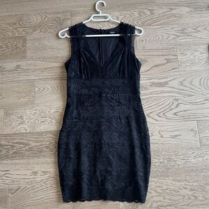 Guess Black Lace Mini Dress - Medium